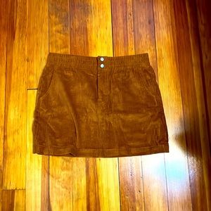 Burnt orange corduroy skirt. Size M